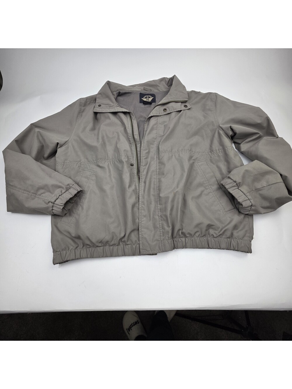 Dockers Golf Jacket w/ Cell Phone Pocket Gray Men's Size Medium